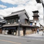 Traditional Japanese street view in Kawagoe with historic buildings, perfect for cultural tours in Japan.